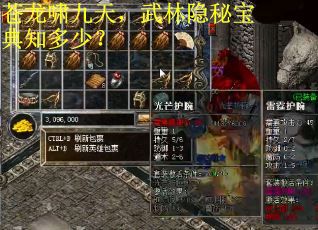 苍龙啸九天，武林隐秘宝典知多少？