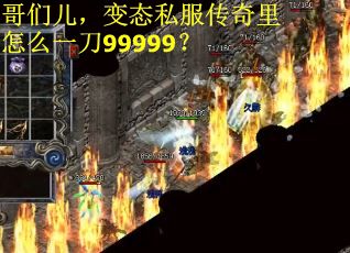 哥们儿，变态私服传奇里怎么一刀99999？